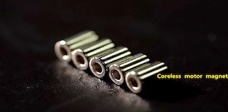 Coreless motor magnet
